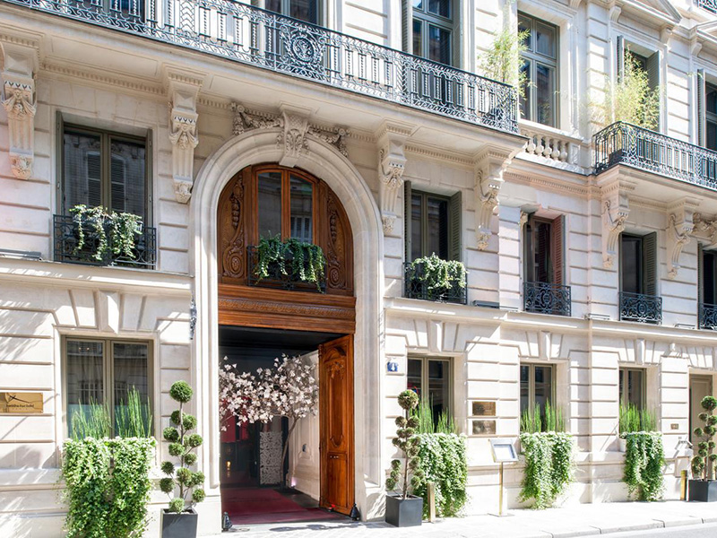 Facade of a period building.